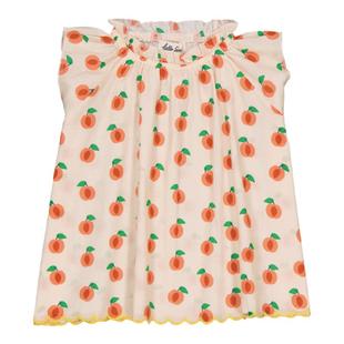 54 Little家现货hello simone SS24春夏女宝宝碎花连衣裙丝巾发带