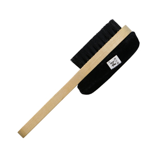 黑色皮鞋刷子软毛鞋油刷海绵抛光刷打鞋油多功能长柄鬃毛擦鞋刷子