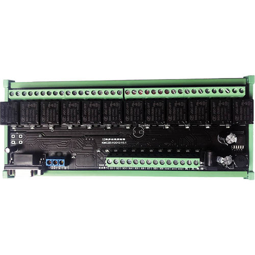 485网络通讯继电器模块modbus io12路rs232可延时编程继电器模块