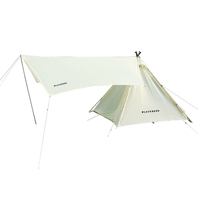 防风防水带天幕金字塔帐篷便携