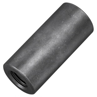 铁本色圆螺母螺杆丝杆连接螺母加长圆柱型螺母套管焊接螺母M3-M16