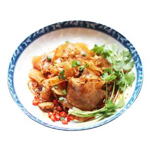 八亩沟老何家纯手工擀面皮陕西西府特产岐山小吃正宗美食切片凉皮