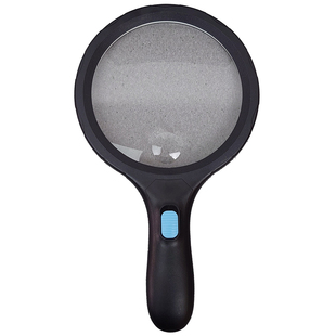 拜斯特放大镜老人阅读专用高清带led灯大镜片138mm看书读报看地图