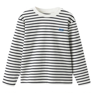 巴拉巴拉童装儿童长袖t恤男童女童衣服新款秋冬装条纹打底衫上衣