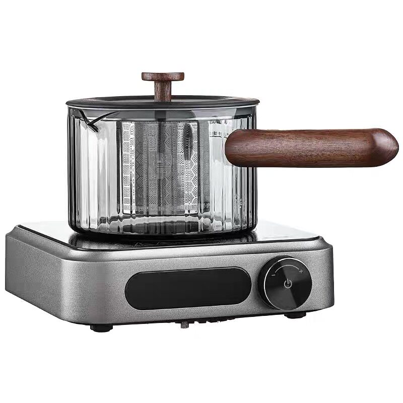 玻璃高硼硅侧把内置过滤煮茶器