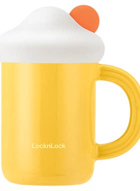 乐扣LOCK陶瓷软萌吸管杯