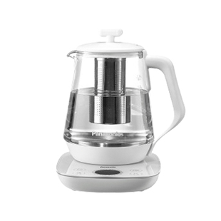 松下炖煮养生壶家用多功能仙女壶保温办公室小型烧煮花茶白POH15W