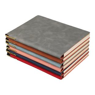 软皮笔插款加厚a5笔记本本子可定制商务记事本批发办公复古日记本