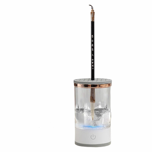 电动多功能免洗笔架毛笔架书法专用清洗保湿润笔笔挂新文房现代简约摆件洗笔神器墨汁容器兜水笔托创意晾笔架