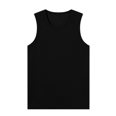 SlowGang重磅舒坦弹力粗螺纹背心嘻哈健身运动跨栏紧身打底衫男潮