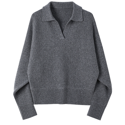 送运费险POLO领绵羊毛羊绒针织衫