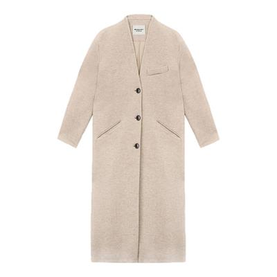 MARANT ETOILE2025 ERIS法式气质简约长款毛呢外套女