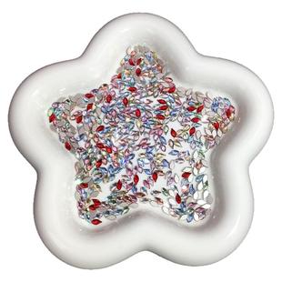 高品质仿华子平替倒边枫叶桃叶3*6mm美甲钻小号迷你平底异形钻