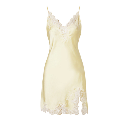 DPLAYSWEET纯欲性感吊带睡裙法式轻奢缎面定位蕾丝短款女睡衣冬季