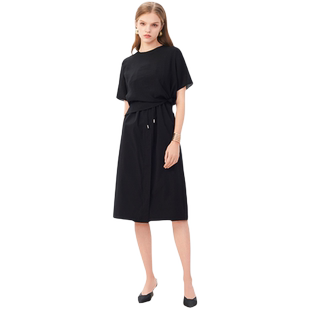 Lavinia 连衣裙春秋新款时尚通勤气质T恤背心裙两件套R41L103