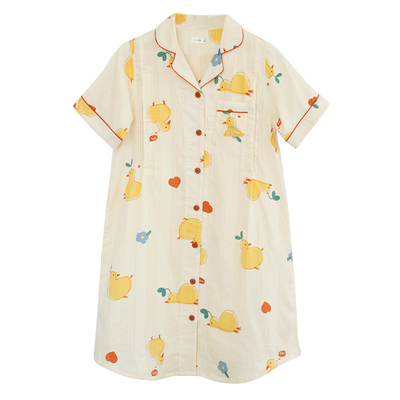 家の时光哺乳睡裙产后薄款孕妇