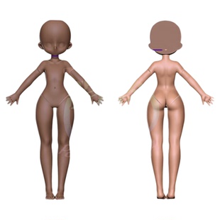 造物口袋/萝莉体·云瑶小正比萝莉模具超轻石塑硅胶星瑶可爱脸模