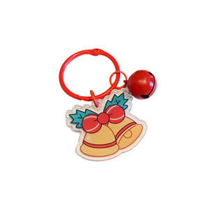 创意圣诞节钥匙扣亚克力卡通可爱雪人小挂件节日礼物包包挂饰配件