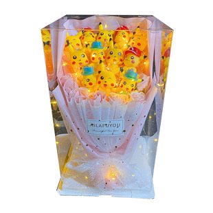 皮卡丘公仔玩偶精灵宝可梦生日女生花束毕业圣诞平安夜礼物送女友