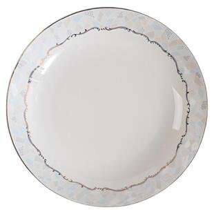 6英寸骨瓷餐盘精致吐骨碟家用轻奢小深盘新款唐山高级陶瓷浅菜盘