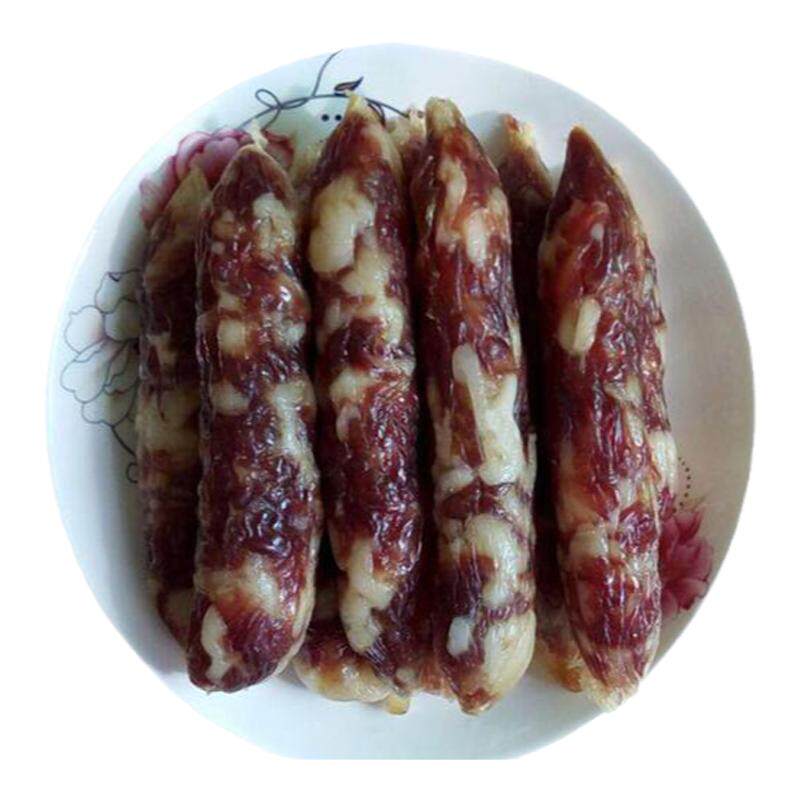 正宗广东广式腊肠咸味微甜风干农家自制手工土猪纯肉香肠500g散装