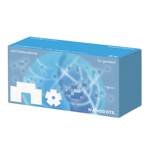 悬粒美瞳NANODOTS半年抛2片小饼干彩色隐形眼镜大小直径自然混血