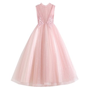 女童礼服轻奢小众高端公主裙儿童婚纱连衣裙中大童演出服钢琴主持