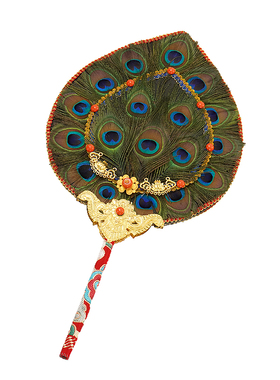 羽毛扇仿尼泊尔款手持式装饰扇