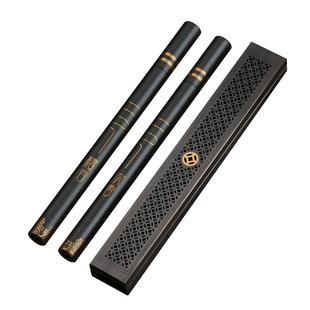 黑檀木卧香盒家用室内线香底座香插檀木质沉香熏香炉檀香炉线香盒