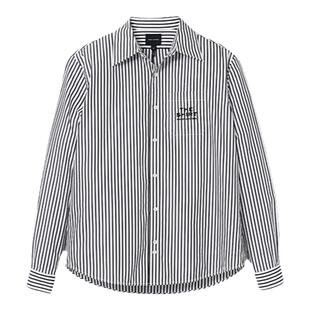 【新年特惠】MARC JACOBS/莫杰 STRIPED SHIRT 纯棉黑白条纹衬衫