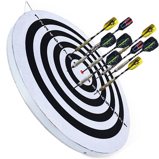 飞标盘飞镖盘套装 专业12/15/17/18寸成人比赛双面针式飞镖靶家用