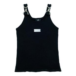 UPGREATED孙滢皓同款千禧搭扣吊带造型针织网眼背心