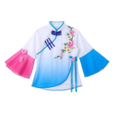 小桥流水我的家小荷风采舞蹈演出服儿童舞蹈服民族秧歌古典舞蹈服