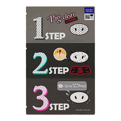 HOLIKA惑丽客鼻子头毛孔清洁猪鼻贴三部曲去黑头神器贴加强版韩国