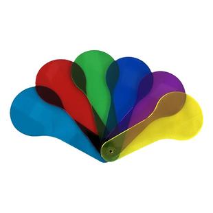 幼儿园三原色彩色透光片教具实验大班科学区区域材料颜色认知玩具