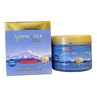 现货新西兰Alpine Silk艾贝斯金装羊胎素晚霜面霜100g 紧致滋养