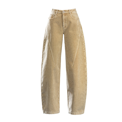 卡其色加绒加厚裤子灯芯绒休闲裤