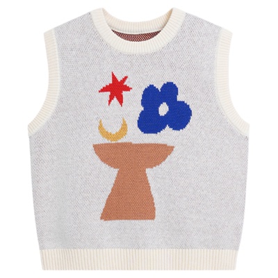 whitewheat羊绒宝宝马甲暖