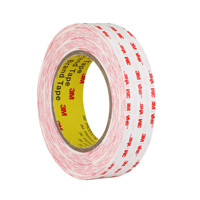 3m正品强力乳白色泡棉双面胶带