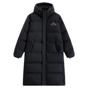 Kappa卡帕背靠背新款冬季运动羽绒服女生长款保暖防寒服男士外套