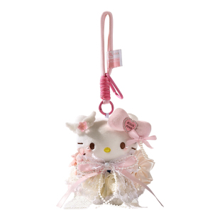 正版hellokitty包包挂件书包挂饰哈喽KT猫毛绒玩偶春季款闺蜜礼物