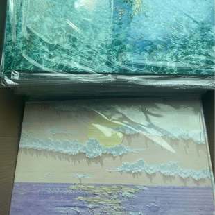 新品 油画猫窝替换单kt发货加厚窝拍板高清猫芯油画配件不喷墨 横版