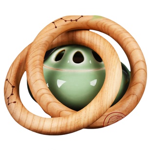 乾坤圈环手镯雷击枣木桃木一体整木料纯手工雕刻无拼接金刚镯吊坠