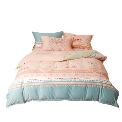 罗莱儿童秋冬全棉加厚磨毛四件套