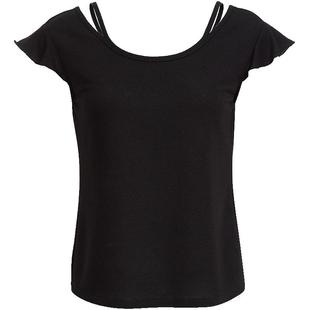 Vero ModaT恤2025夏季新款双层镂空领边小飞袖短袖上衣灵动简约