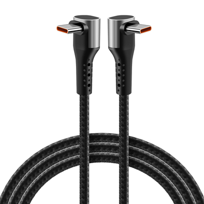 240W双弯头typec加长编织数据线