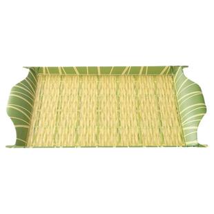 烧烤盘子密胺餐具创意火锅配菜仿竹编油炸小吃凉菜盘农庄炒菜盘子