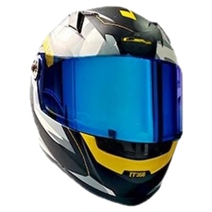 LS2头盔FF358/396/300系列头盔镜片副厂日夜通用极光色电镀彩镜