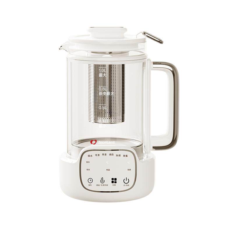 美国卓朗养生壶煮茶2026新款小型办公室电热烧茶煮茶一体迷你花茶