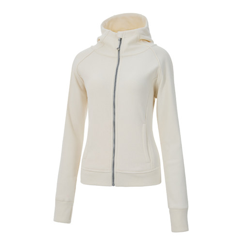 SW速惟加绒外套女秋冬修身显瘦连帽卫衣开衫高领抓绒保暖立领外套